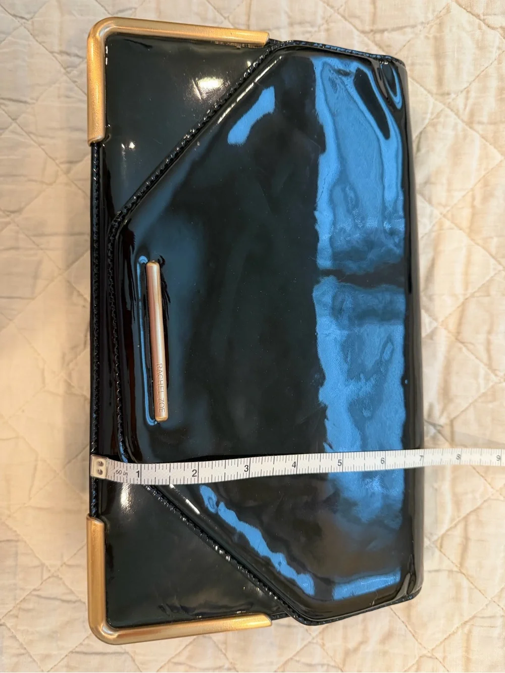 Rachel Zoe Charlotte Patent Leather Clutch.